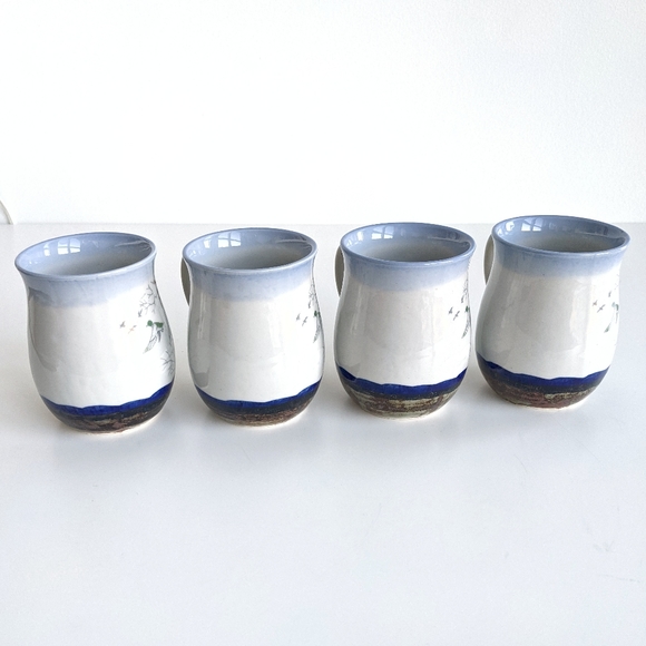 Set of 4 Vintage Otagiri flying ducks mugs - Picture 4 of 9